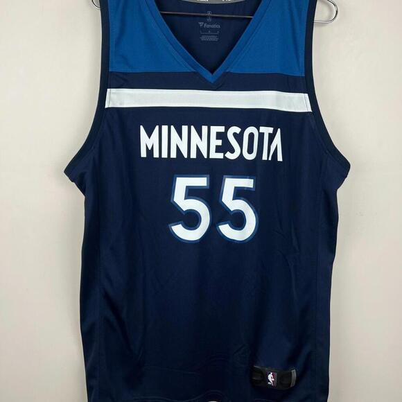 Men’s Minnesota Timberwolves Garza #55 Fanatics Navy Blue Icon Edition Jersey L - Picture 1 of 8